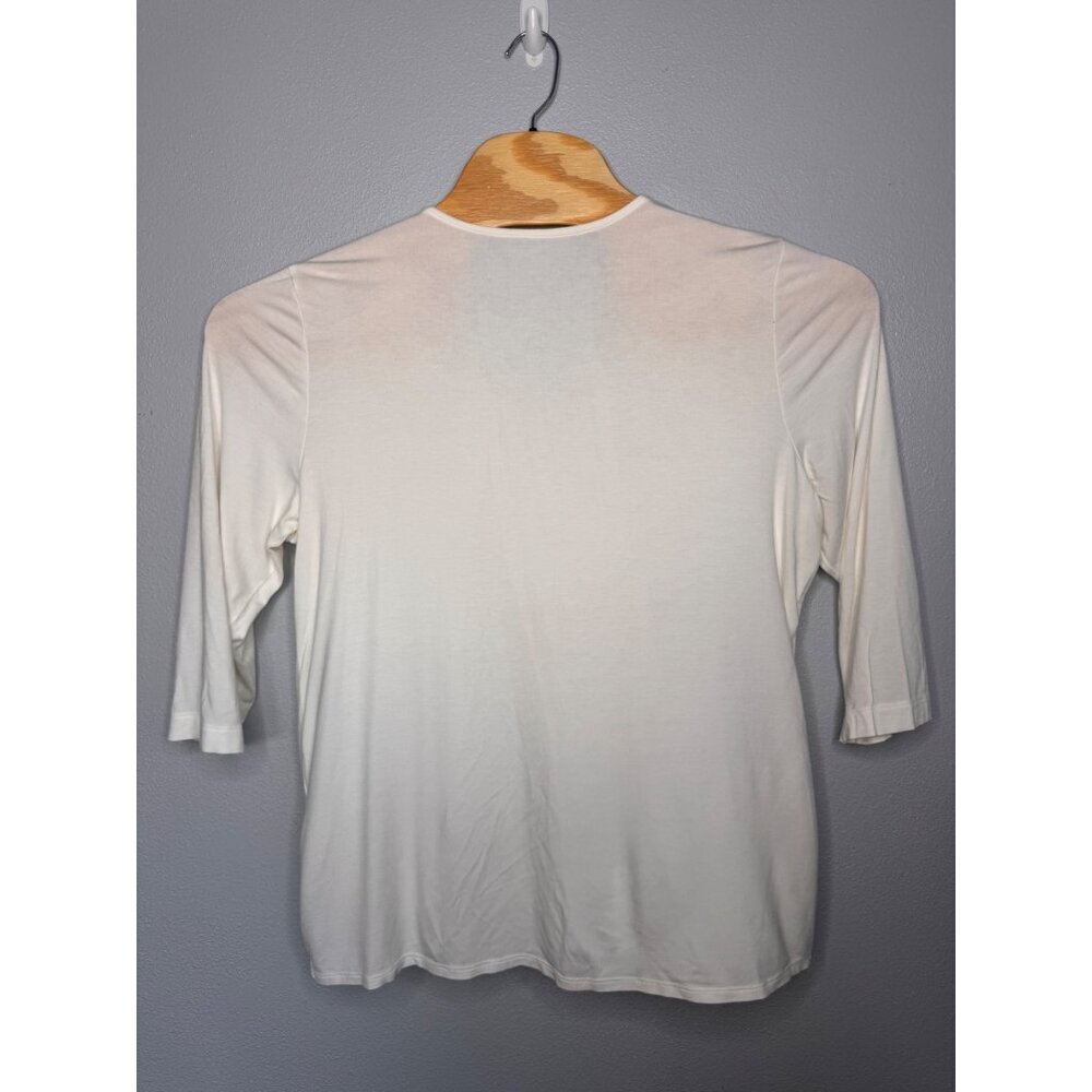NWOT Chicos Set Pullover Stretchy Top & Cropped Linen Bottom SZ 3P/XL - Picture 4 of 13